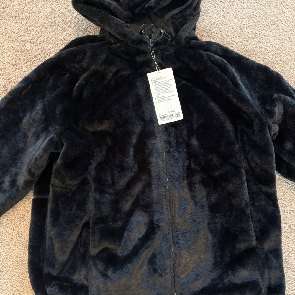 Lululemon Faux Fur Full-Zip Hoodie (M) - Picture 2 of 10